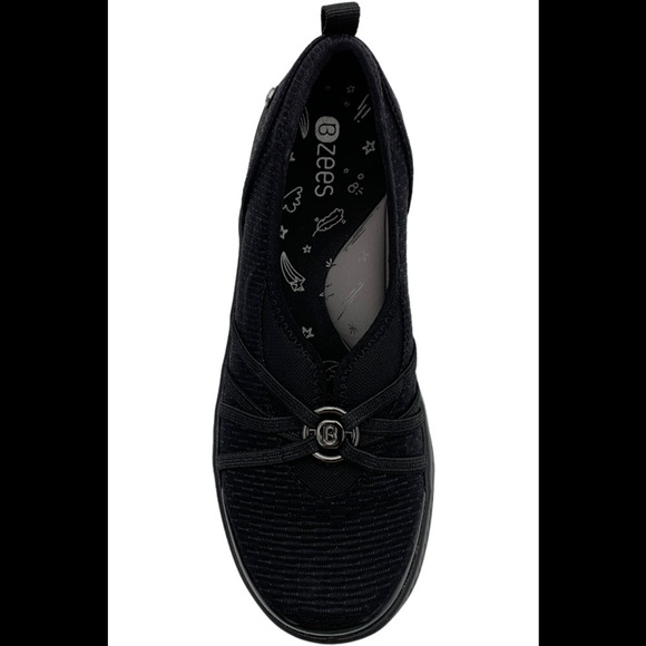 BZees Ballerina Slip-On Shoes Niche Black - Medium - Picture 2 of 3
